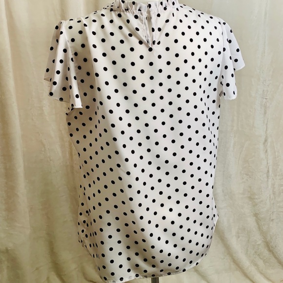 Black and white polka dot blouse - Picture 2 of 2